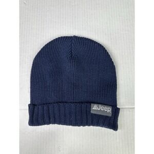 Jeep Beanie/Skull Cap Blue With Gray Jeep Logo
